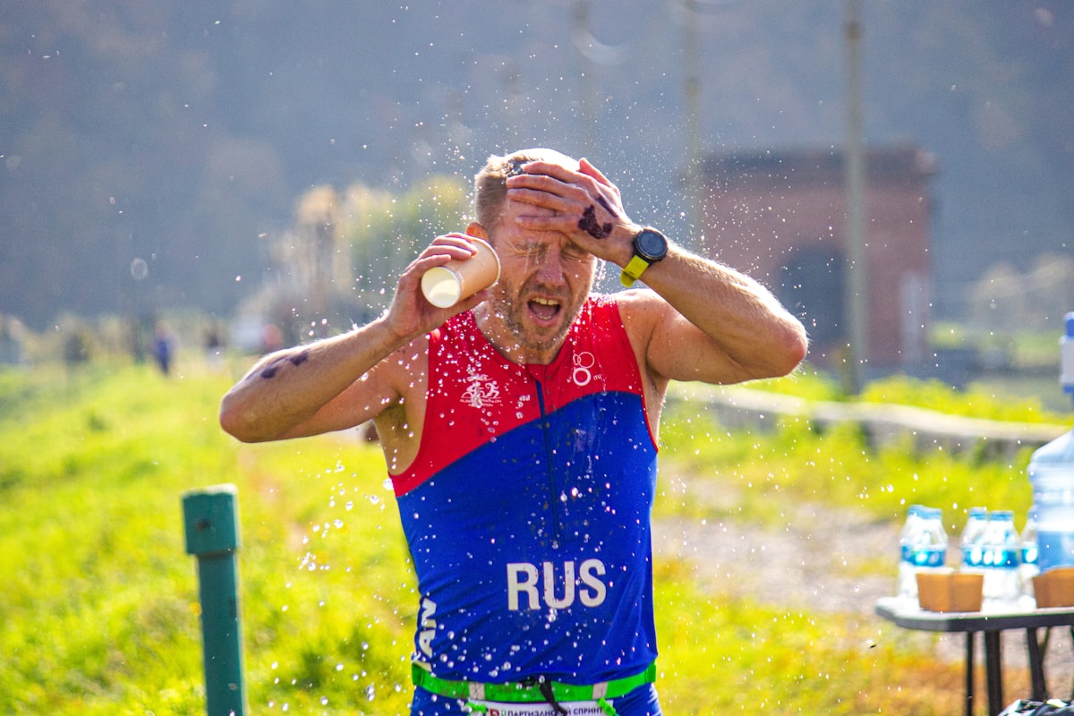 Youth athlete learning proper hydration